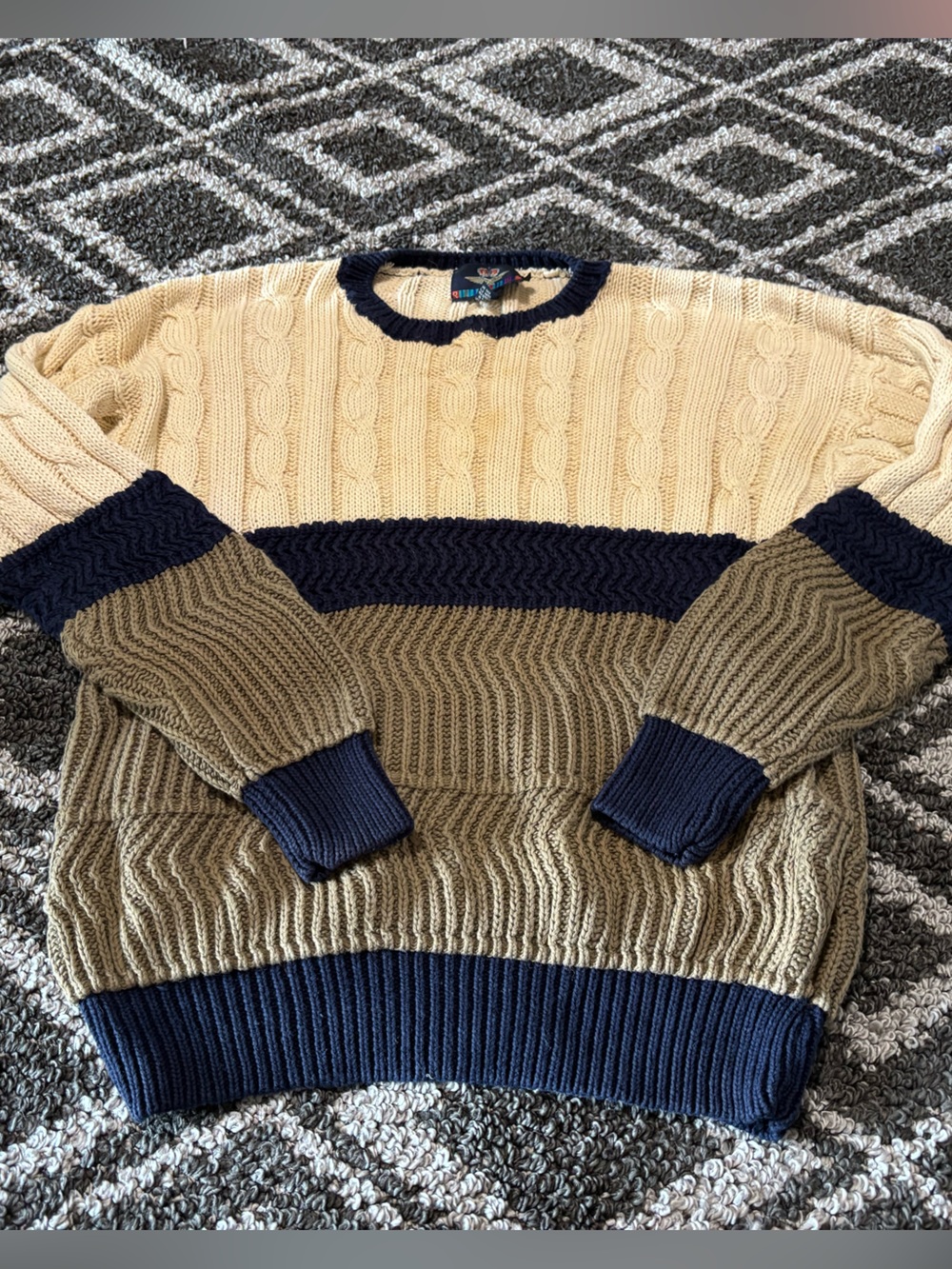 Rare deadstock vintage mens large crewneck Structure sweater